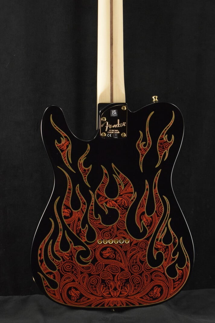 Fender Fender James Burton Telecaster Red Paisley Flames Maple Fingerboard