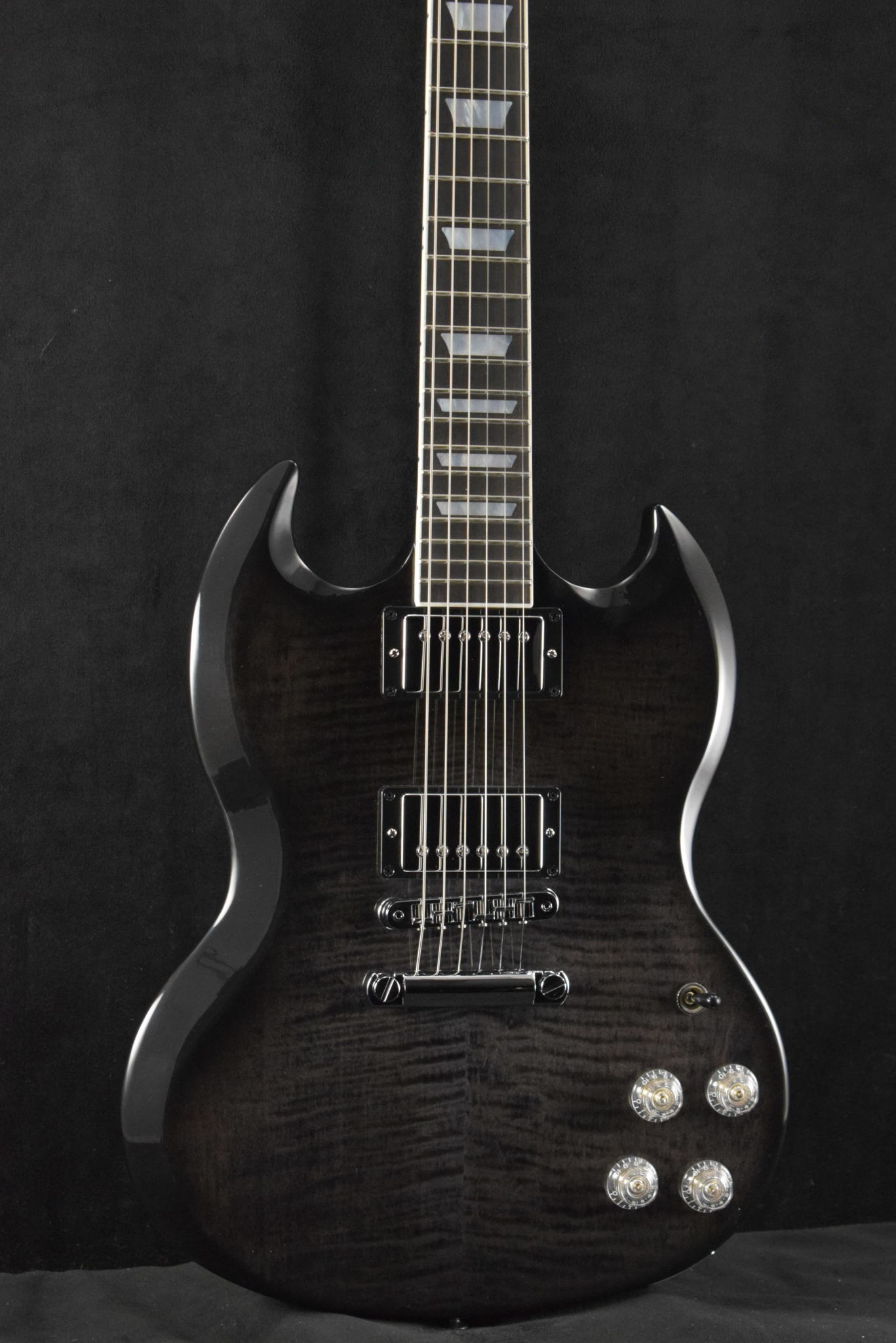 Black　Trans　Modern　SG　Gibson　Guitar　Fade　Fuller's