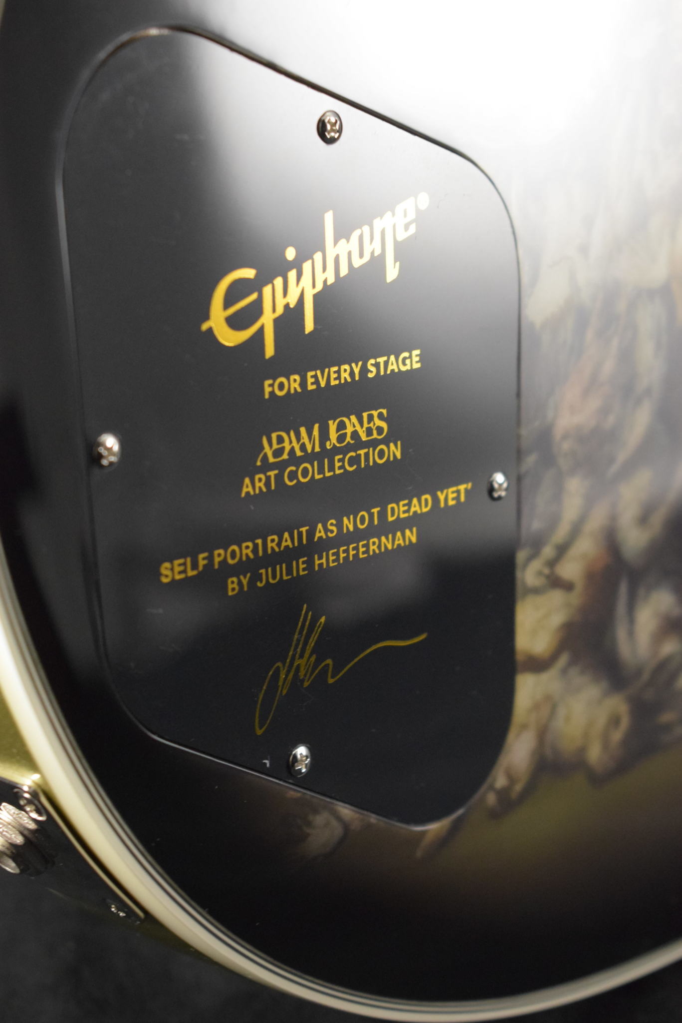Epiphone Epiphone Adam Jones Les Paul Custom Julie Heffernan’s Self-Portrait As Not Dead Yet Silverburst