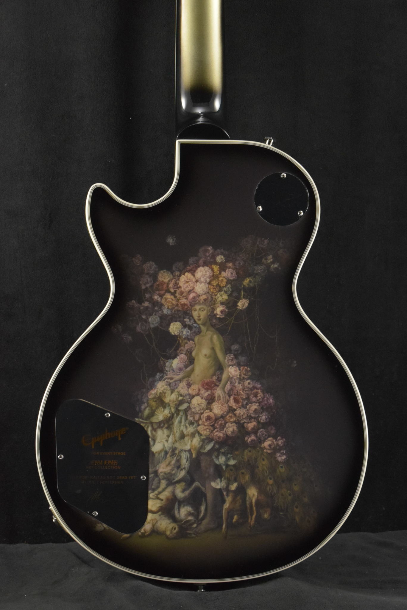 Epiphone Epiphone Adam Jones Les Paul Custom Julie Heffernan’s Self-Portrait As Not Dead Yet Silverburst