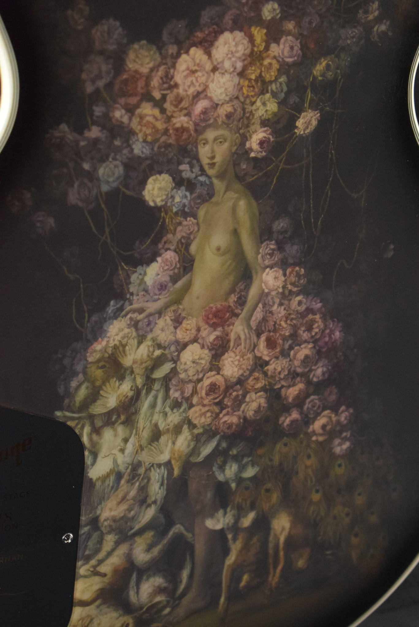 Epiphone Epiphone Adam Jones Les Paul Custom Julie Heffernan’s Self-Portrait As Not Dead Yet Silverburst