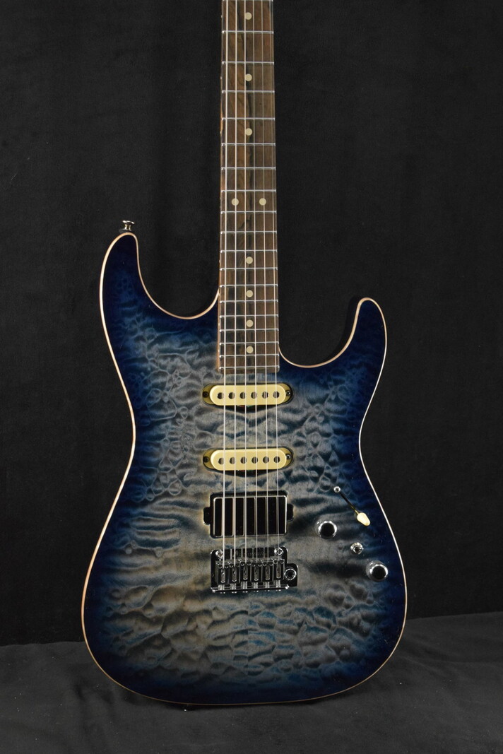 Tom Anderson Tom Anderson Drop Top Natural Blue Burst with Binding
