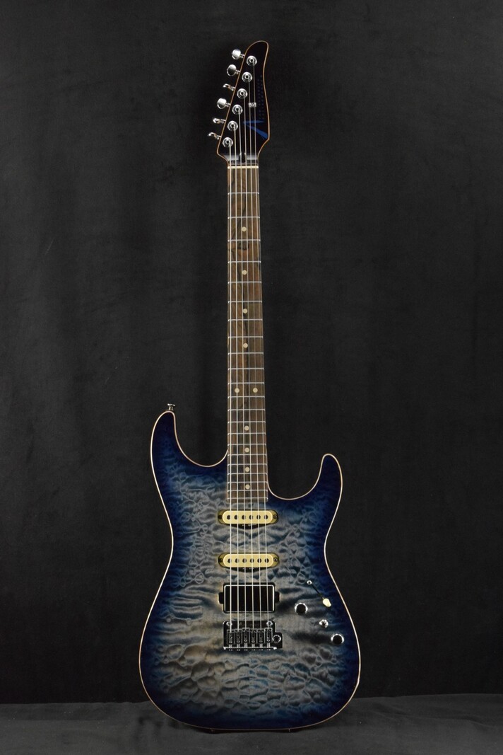 Tom Anderson Tom Anderson Drop Top Natural Blue Burst with Binding