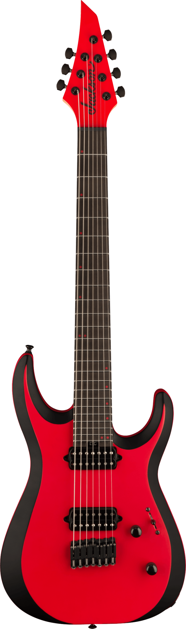 Jackson Jackson Pro Plus Series DK Modern MDK7 HT Satin Red with Black bevels