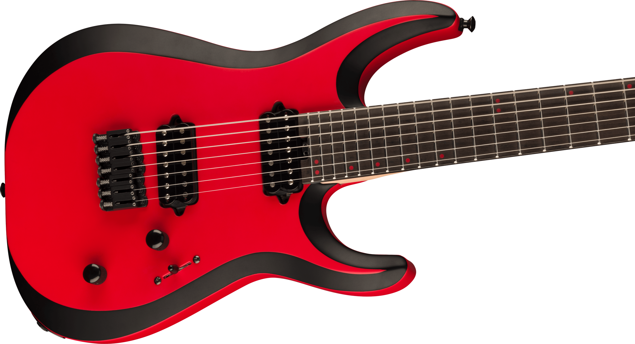 Jackson Jackson Pro Plus Series DK Modern MDK7 HT Satin Red with Black bevels