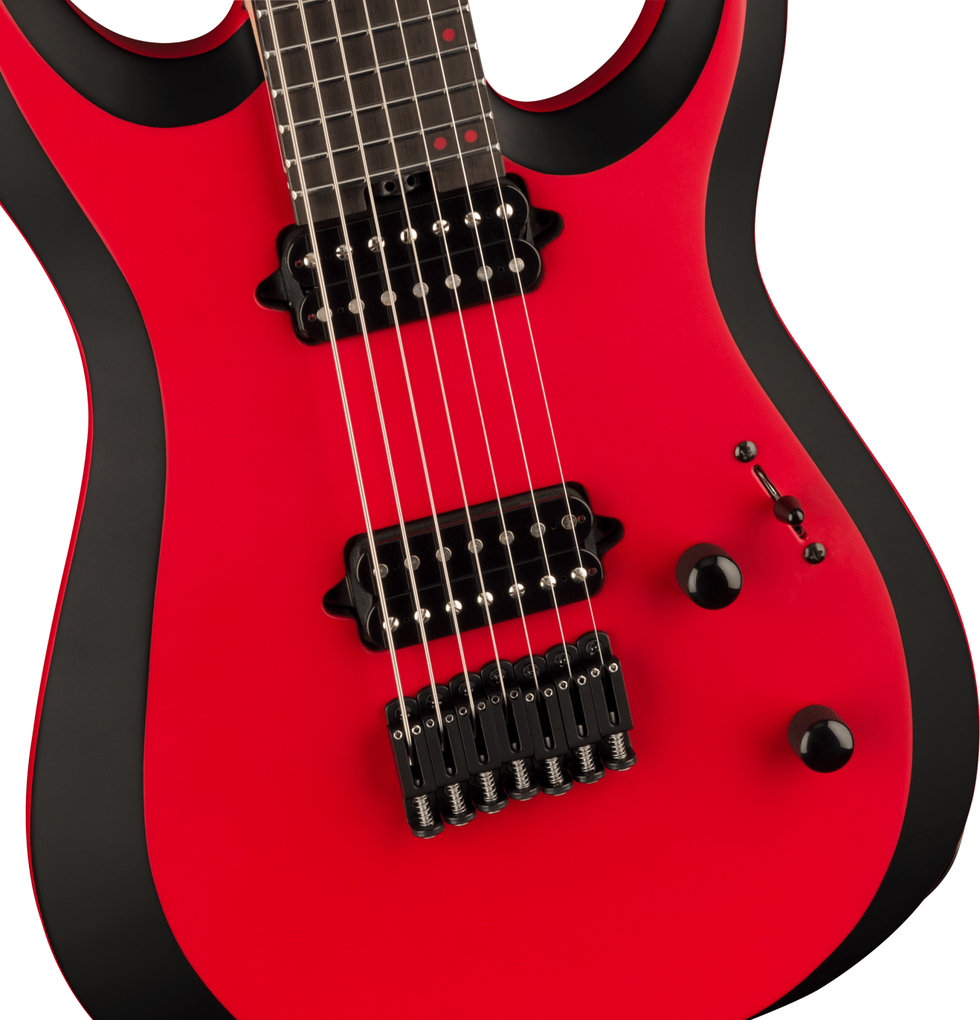 Jackson Jackson Pro Plus Series DK Modern MDK7 HT Satin Red with Black bevels