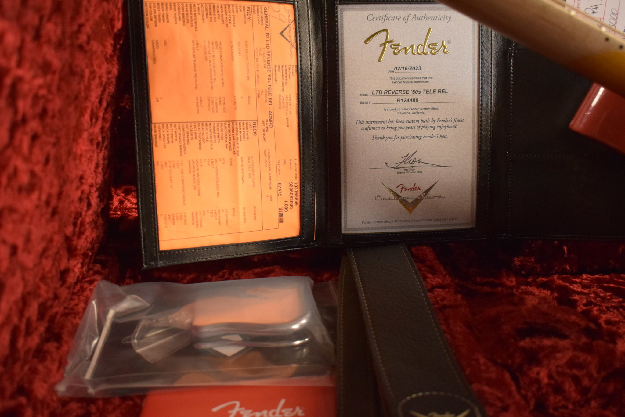 Fender Fender Custom Shop Ltd Ed Reverse '50s Telecaster Relic - Aged Cimarron Red