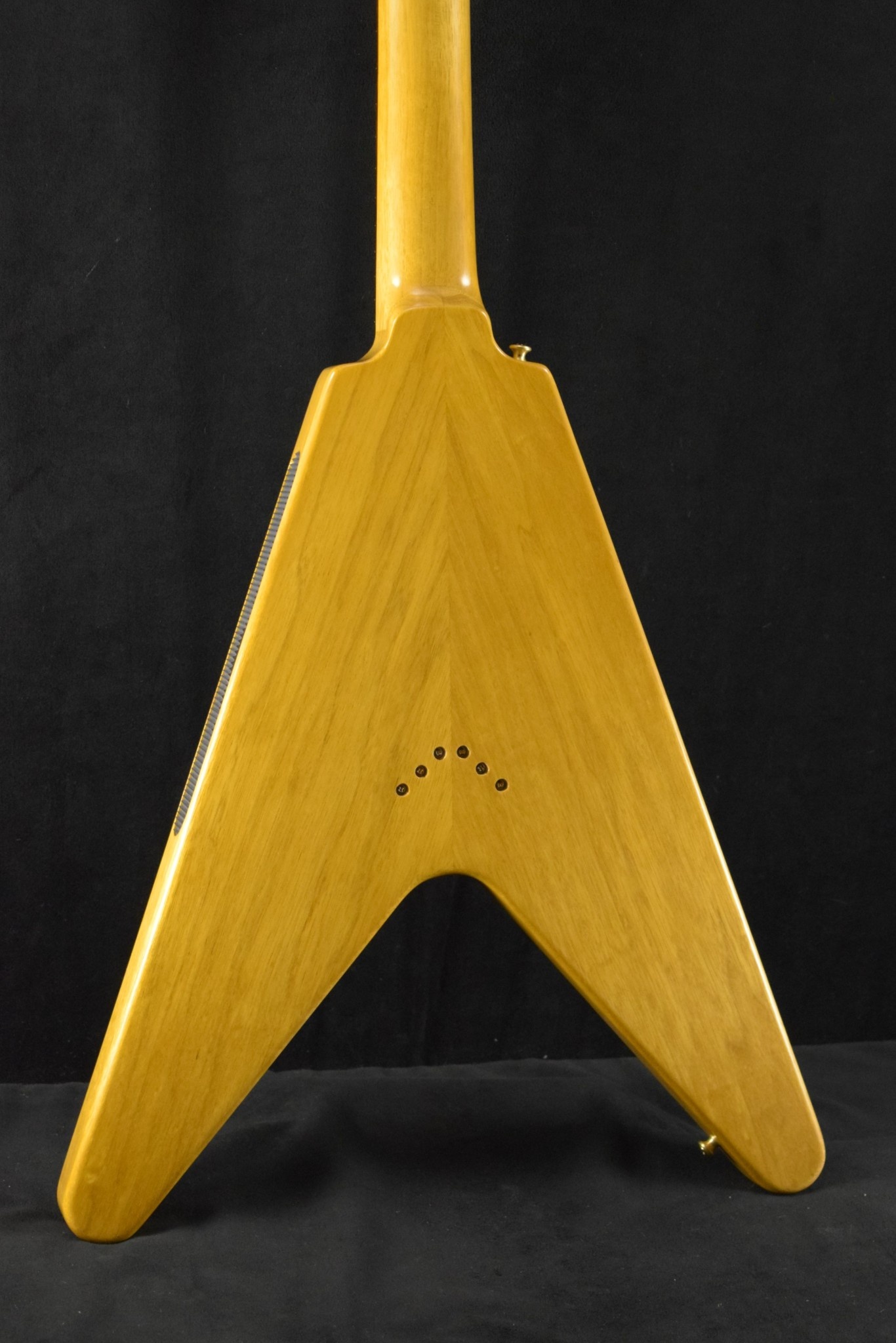 Gibson Gibson Custom Shop 1958 Korina Flying V Reissue (Black Pickguard) Natural