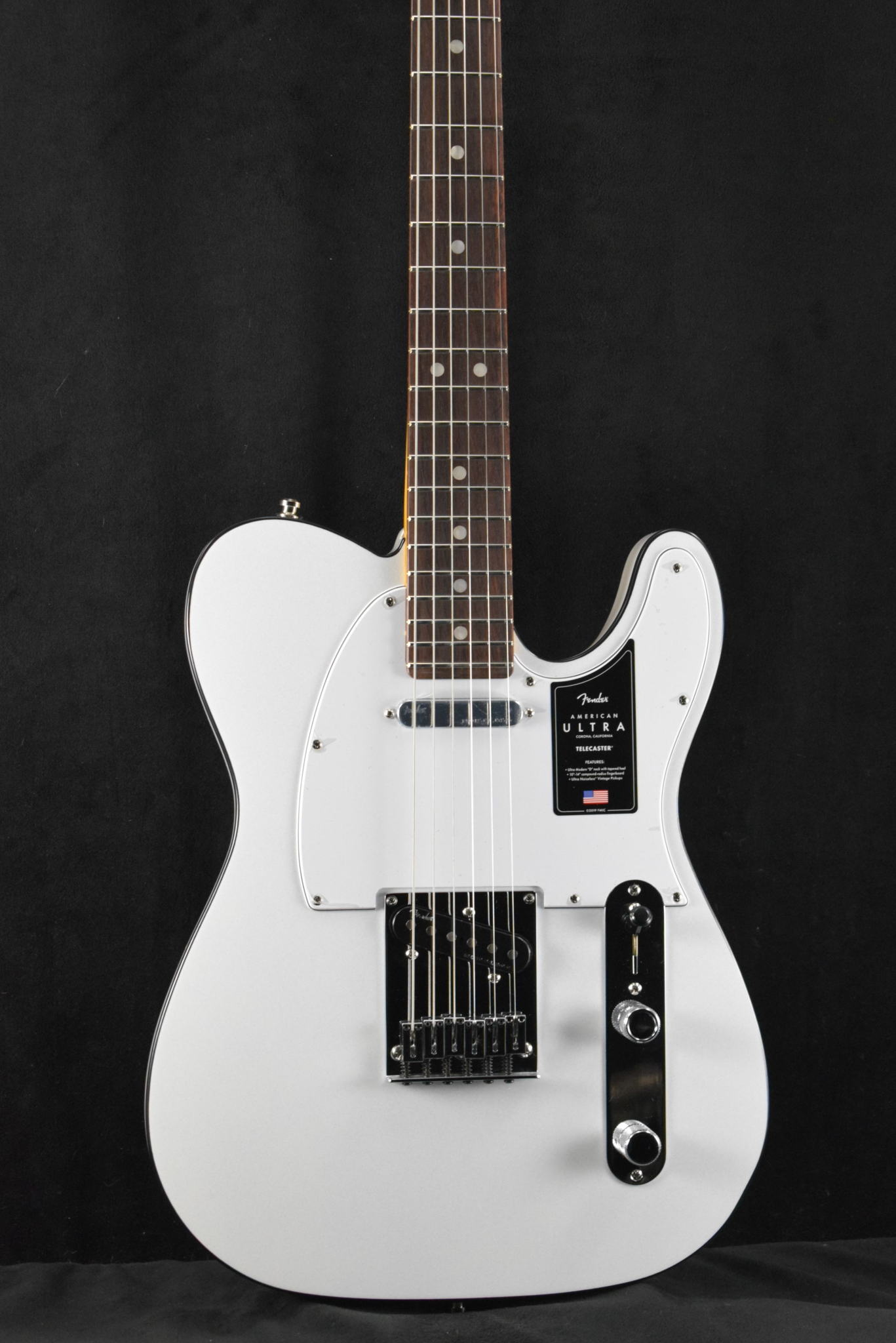 Fender Fender American Ultra Telecaster Arctic Pearl Rosewood Fingerboard