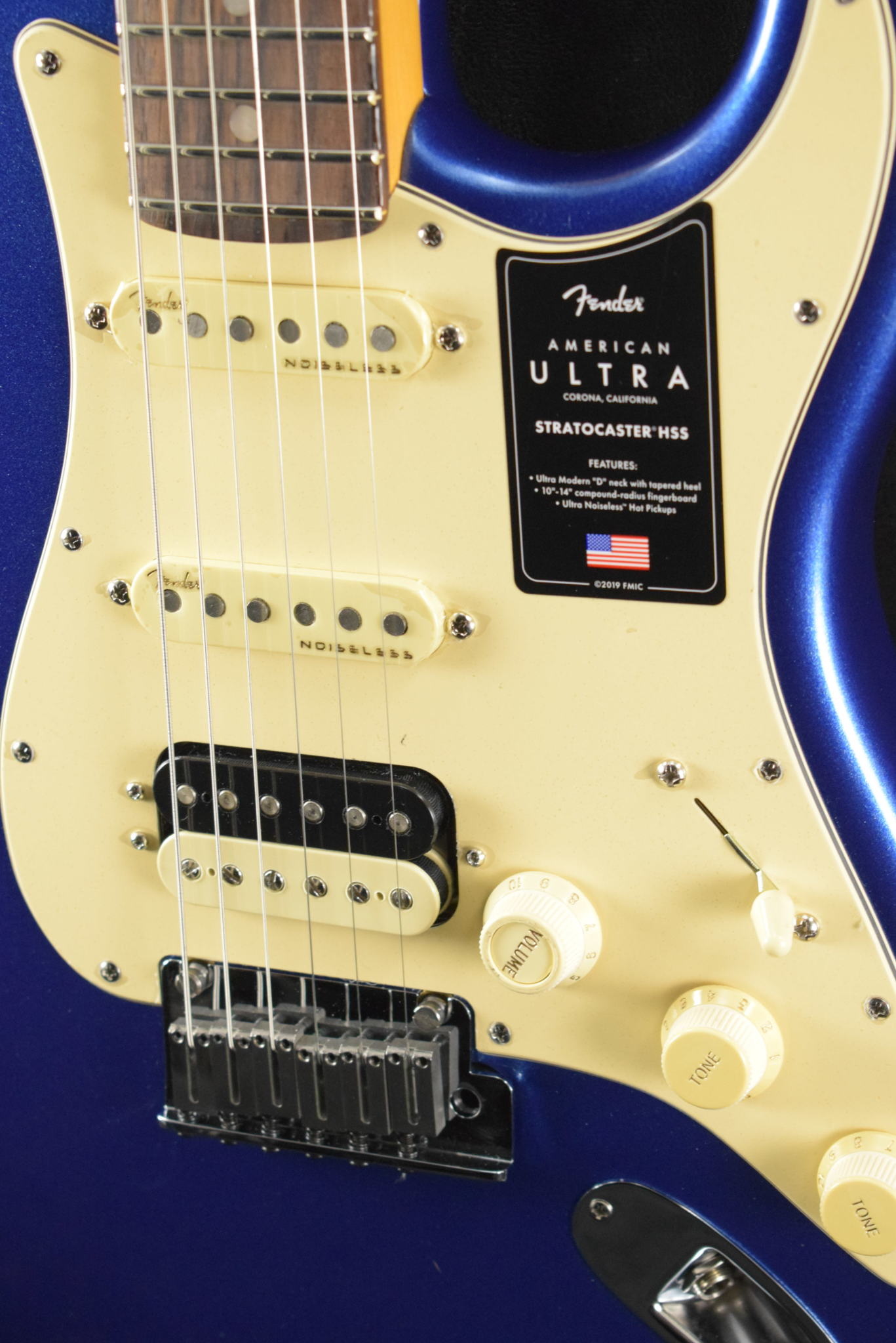 Fender Fender American Ultra Stratocaster HSS Cobra Blue Rosewood  Fingerboard