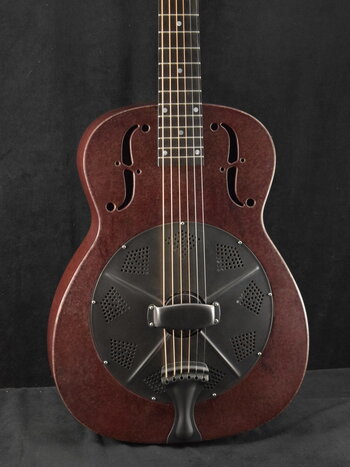 National National NRP 14-Fret Steel Body Round Neck Rustic Red