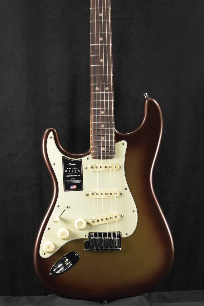 Fender Fender American Ultra Stratocaster Left-Hand Mocha Burst Rosewood Fingerboard