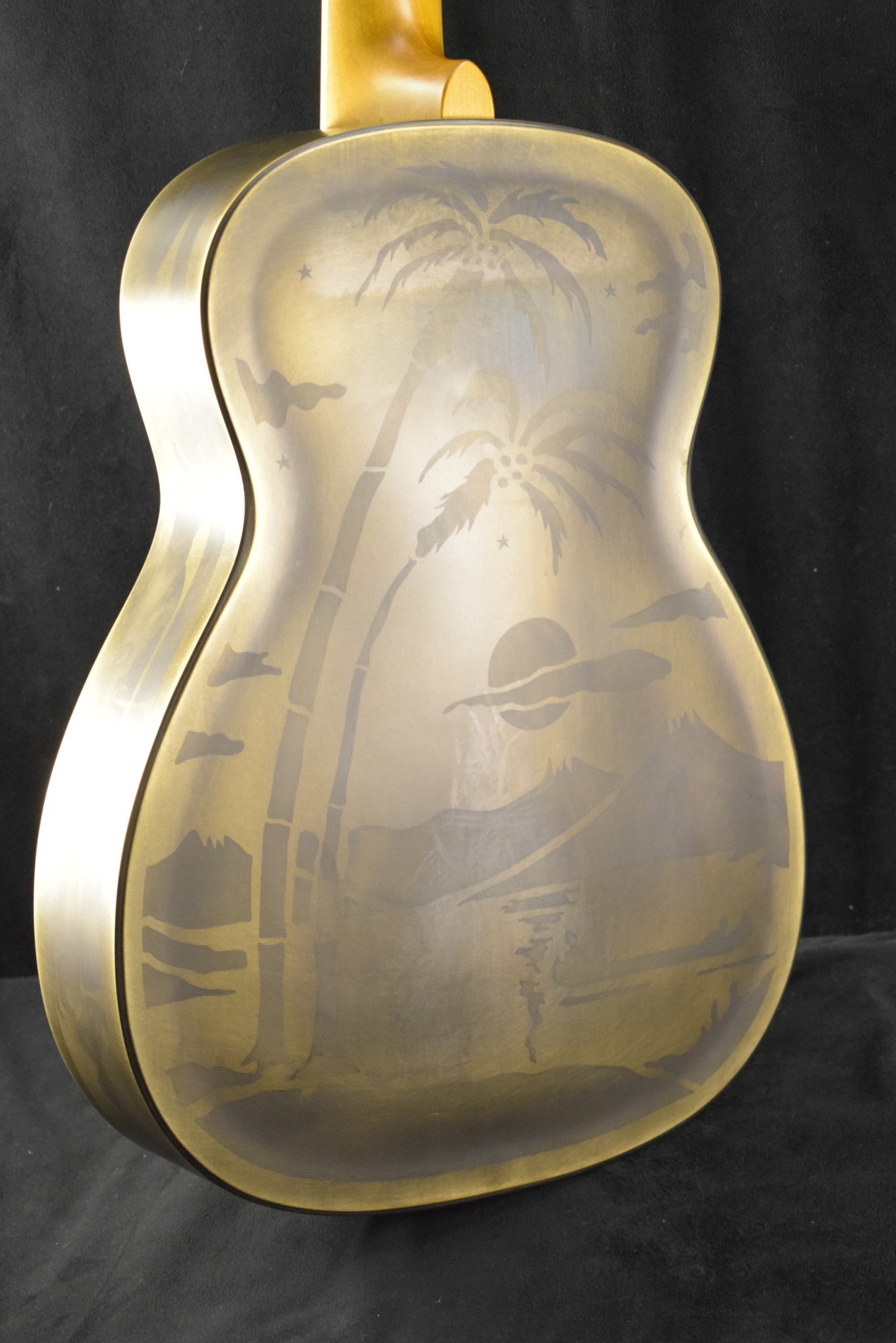 National National Style O 14-Fret Antique Brass Weathered Finish