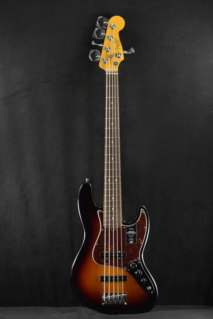 Fender Fender American Professional II Jazz Bass V 3-Color Sunburst Rosewood Fingerboard