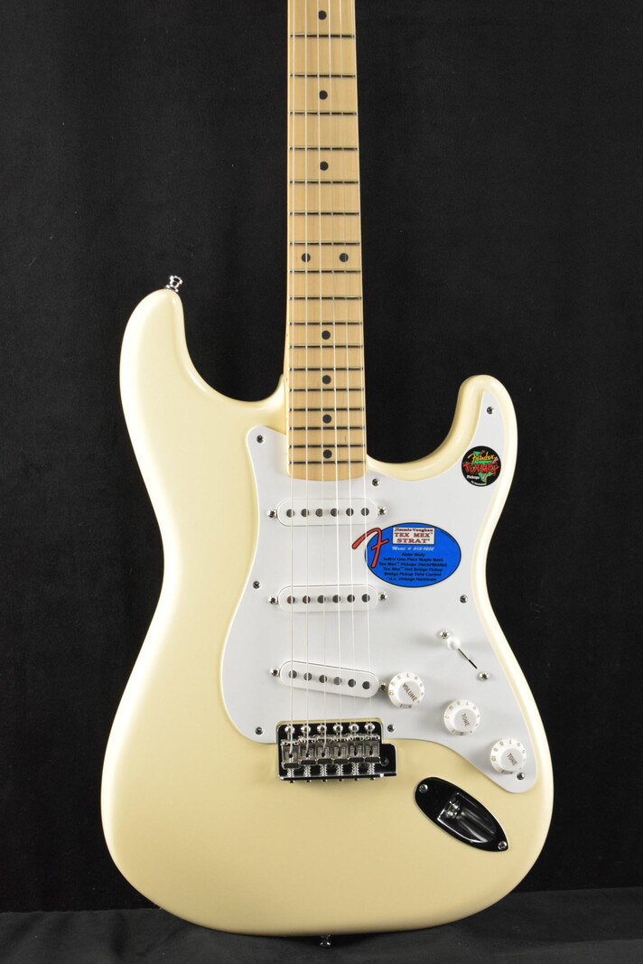 Fender Fender Jimmie Vaughan Tex-Mex Strat Olympic White Maple Fingerboard