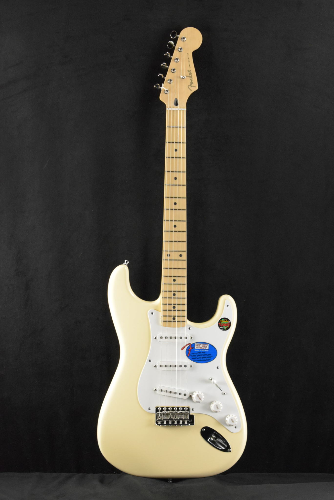 Fender Fender Jimmie Vaughan Tex-Mex Strat Olympic White Maple Fingerboard