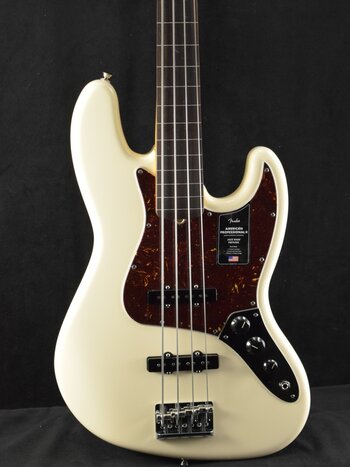Fender Fender American Professional II Jazz Bass Fretless Rosewood Fingerboard Olympic White