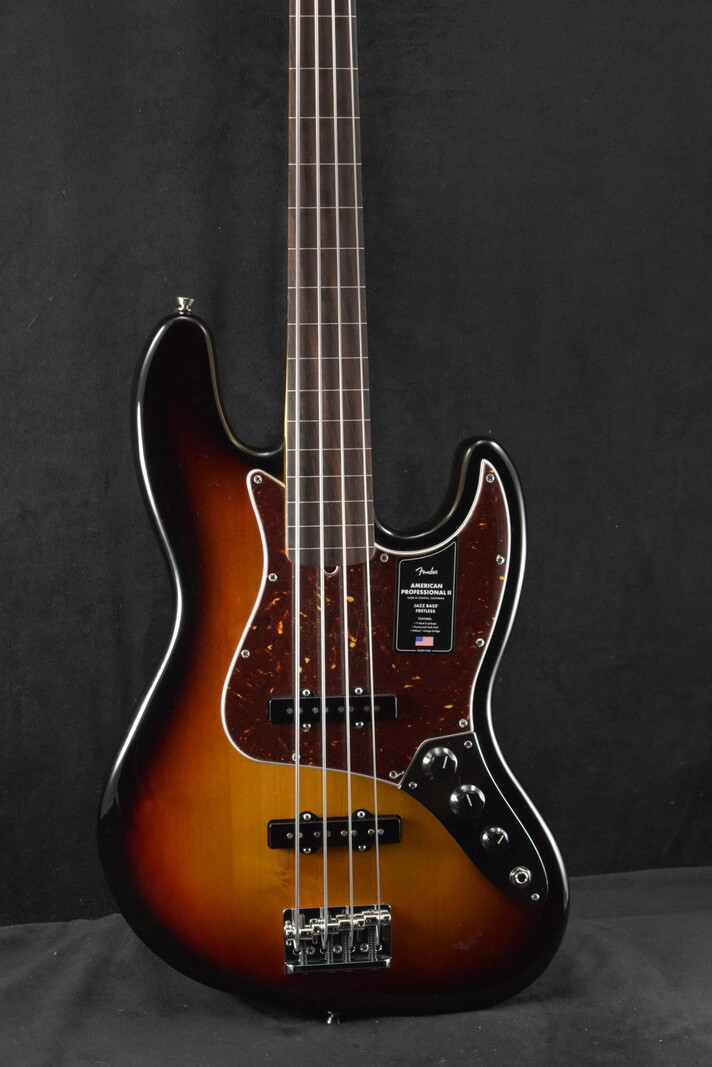 Fender Fender American Professional II Jazz Bass Fretless Rosewood Fingerboard 3-Color Sunburst