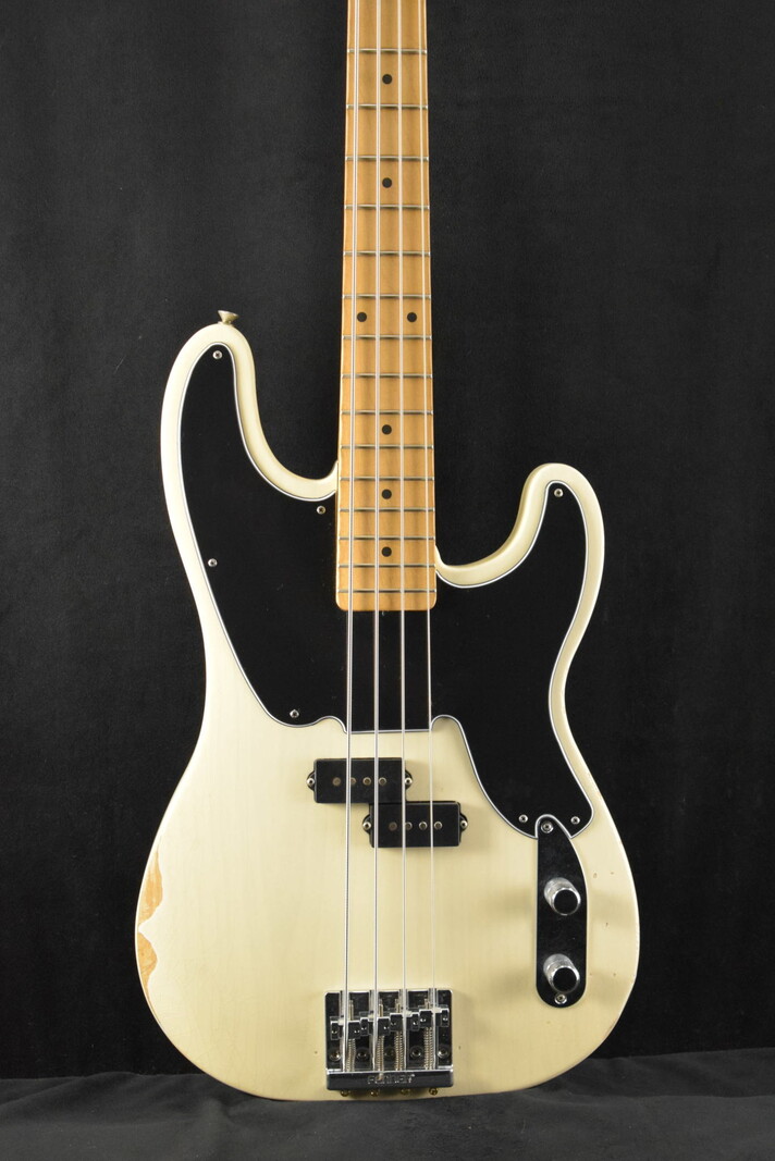 Fender Fender Mike Dirnt Road Worn Precision Bass White Blonde Maple  Fingerboard