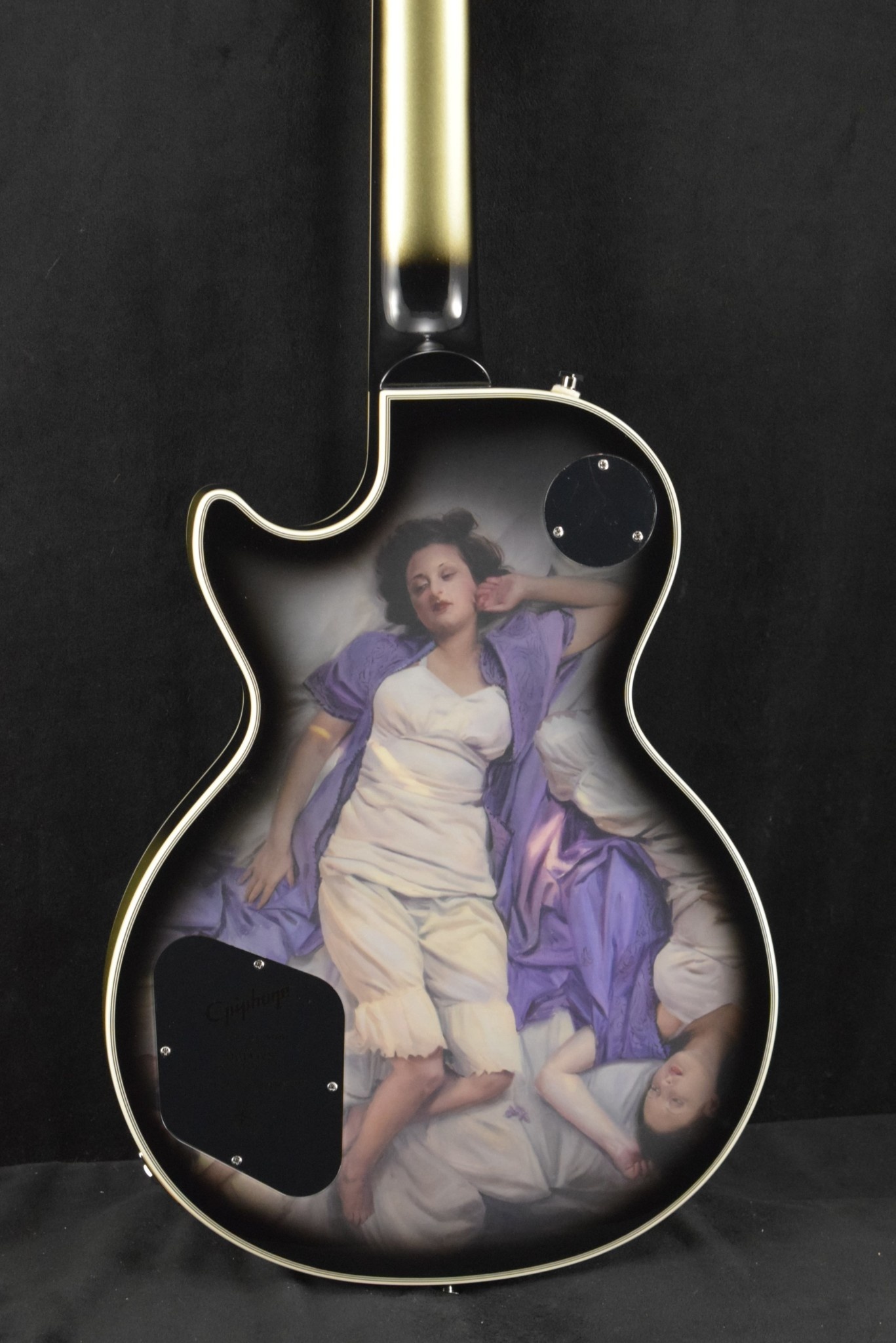 Epiphone Epiphone Adam Jones Les Paul Custom Art Collection: Korin Faught’s “Sensation” Antique Silverburst