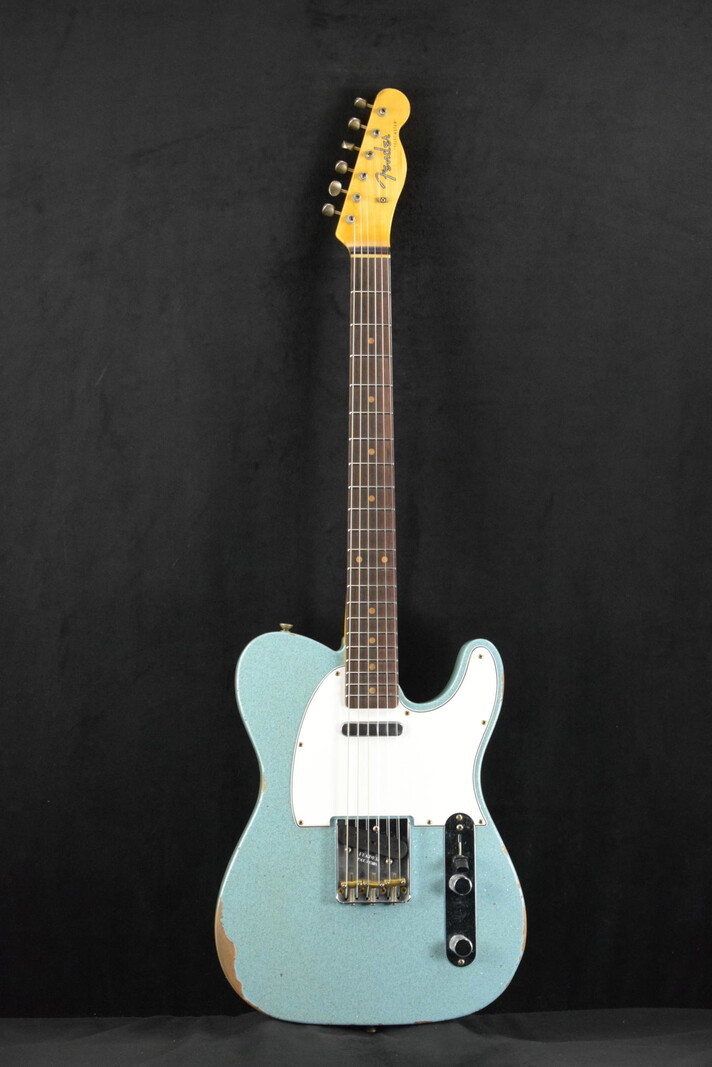 Fender Fender Custom Shop Limited Ed '61 Telecaster - Relic Aged Daphne Blue Sparkle