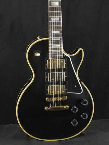 Gibson Gibson Custom Shop Les Paul Custom Chambered Body Slim Neck 3 Pickup Ebony VOS GH Fuller's Exclusive