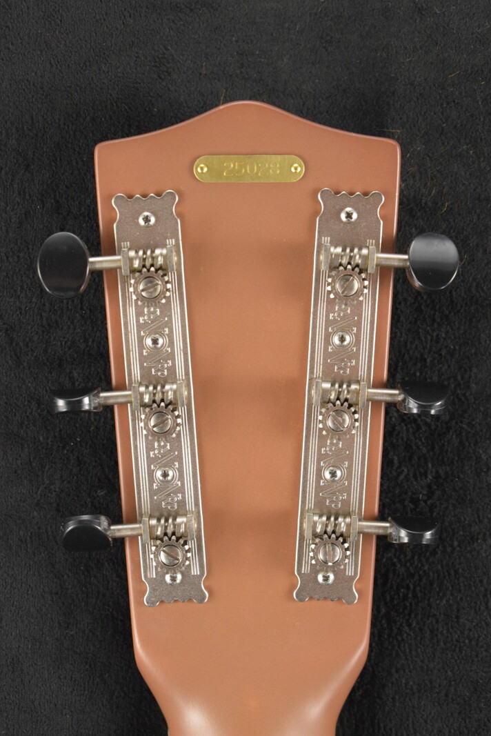 National National Raw Steel 14-Fret Resonator with Chicken Foot Cover Plate