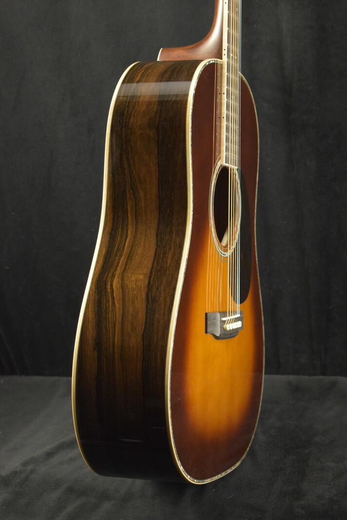 Martin Martin Custom Shop Dreadnought 12-Fret Adirondack Spruce Ziricote 1933 Ambertone Teardrop Burst