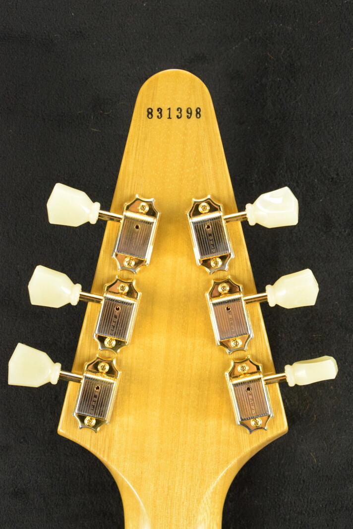 Gibson Gibson Custom Shop 1958 Korina Flying V Reissue (White Pickguard) Natural
