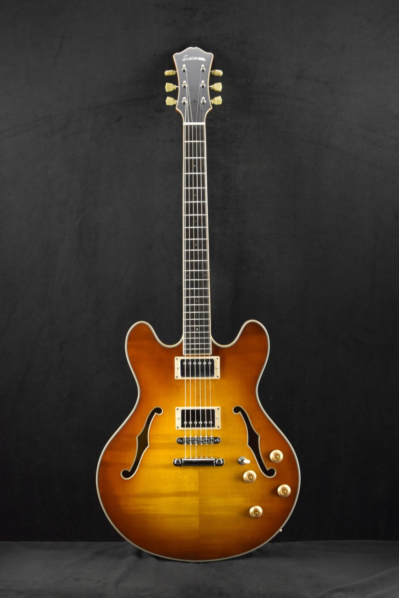 Eastman Eastman T186MX-GB All Solid Carved Series Thinline Goldburst
