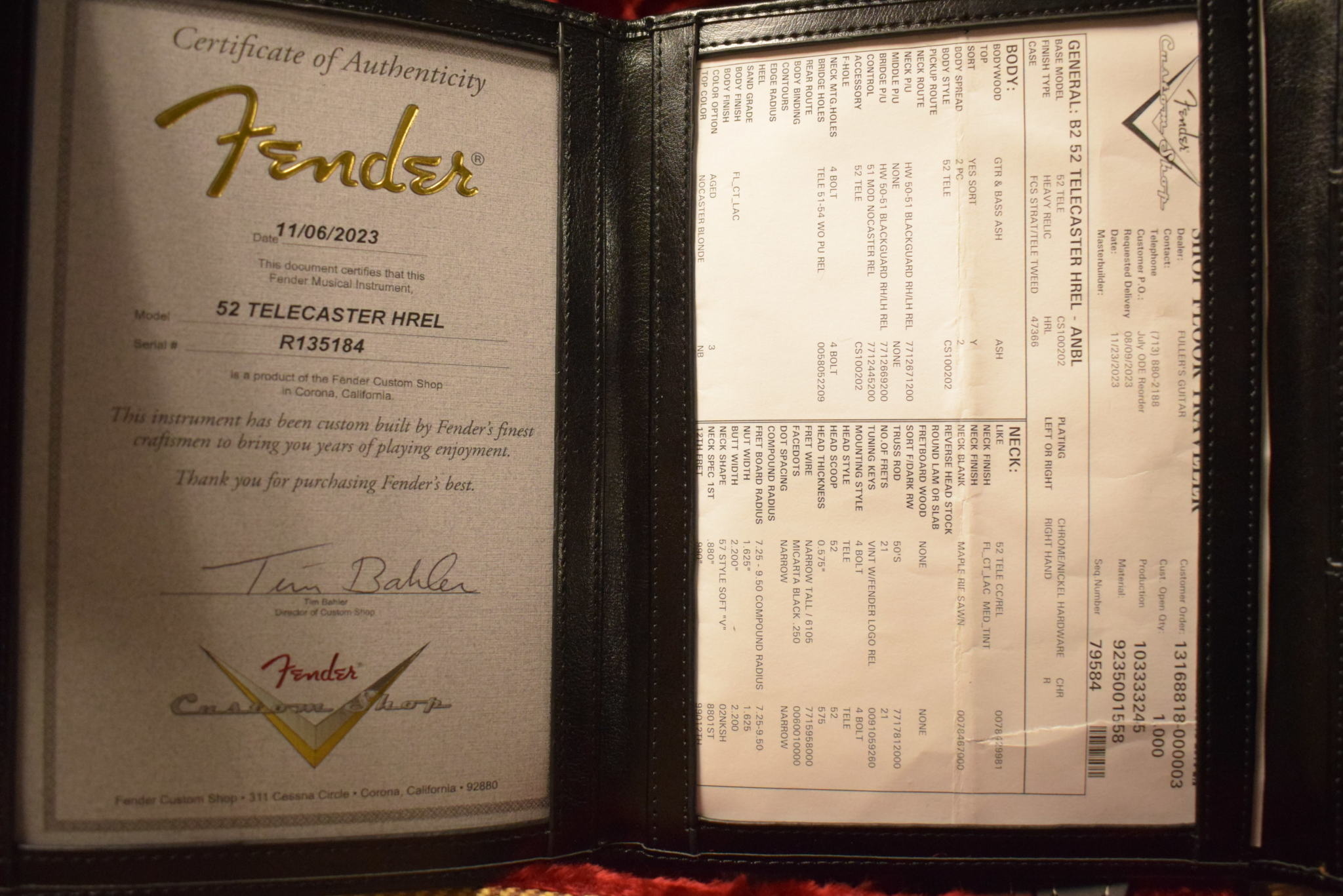 Fender Fender Time Machine '52 Telecaster Heavy Relic Aged Nocaster Blonde