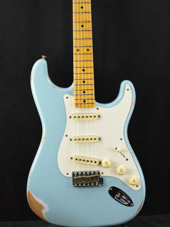Fender Fender Custom Shop Limited Edition '57 Stratocaster Relic - Faded Aged Daphne Blue