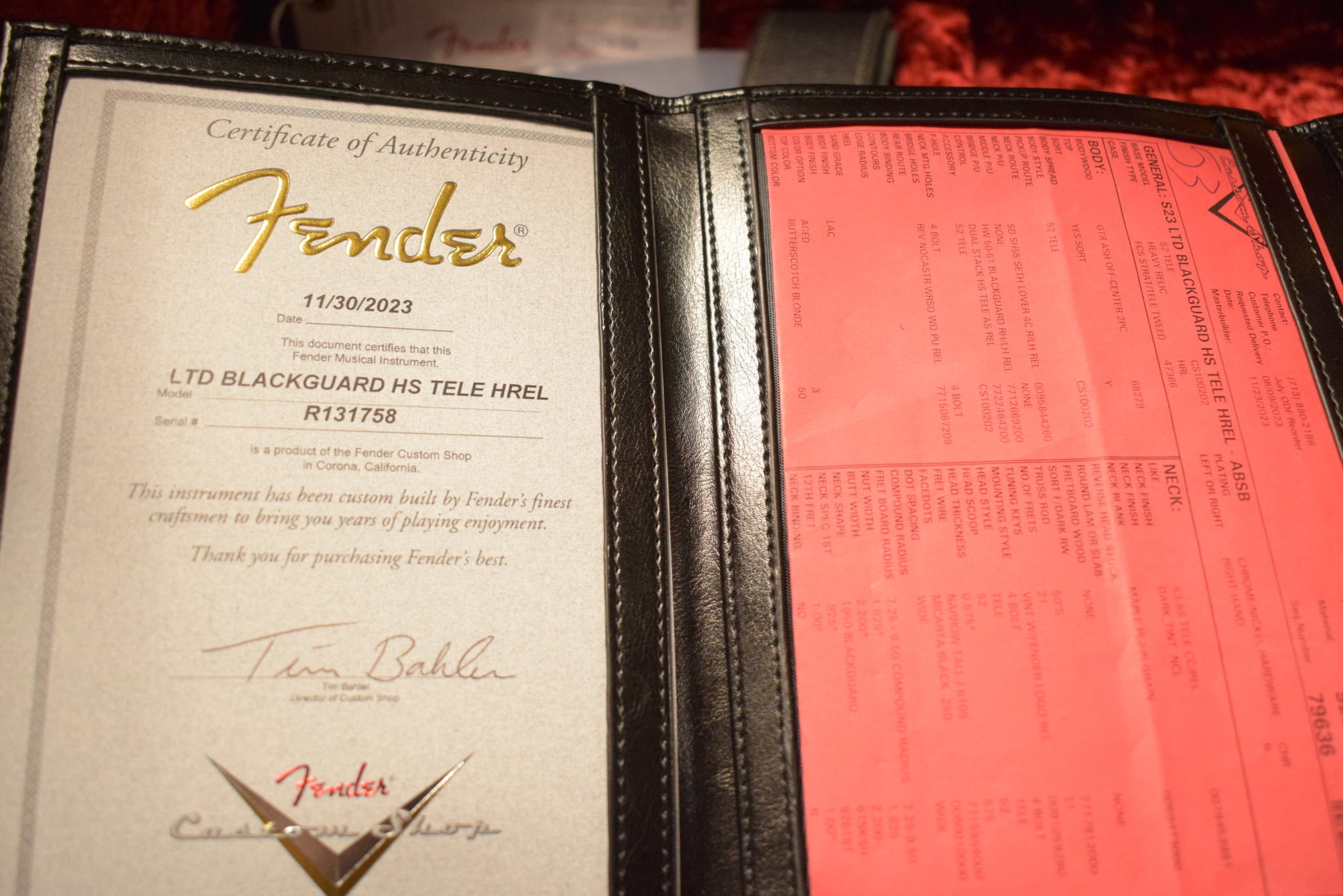 Fender Fender Limited Edition HS Blackguard Tele Heavy Relic - Aged Butterscotch Blonde