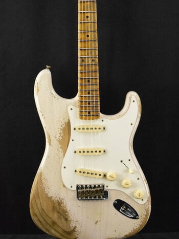 Fender Fender Custom Shop Limited Edition Red Hot Stratocaster Super Heavy Relic - Aged White Blonde