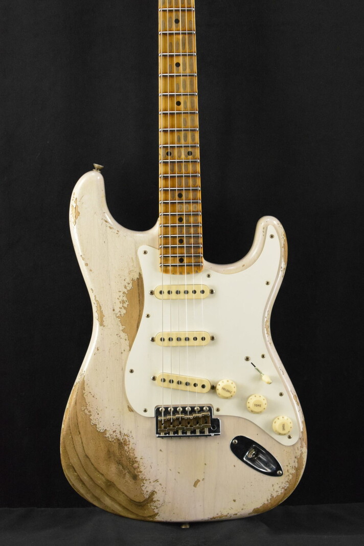 Fender Fender Custom Shop Limited Edition Red Hot Stratocaster Super Heavy Relic - Aged White Blonde