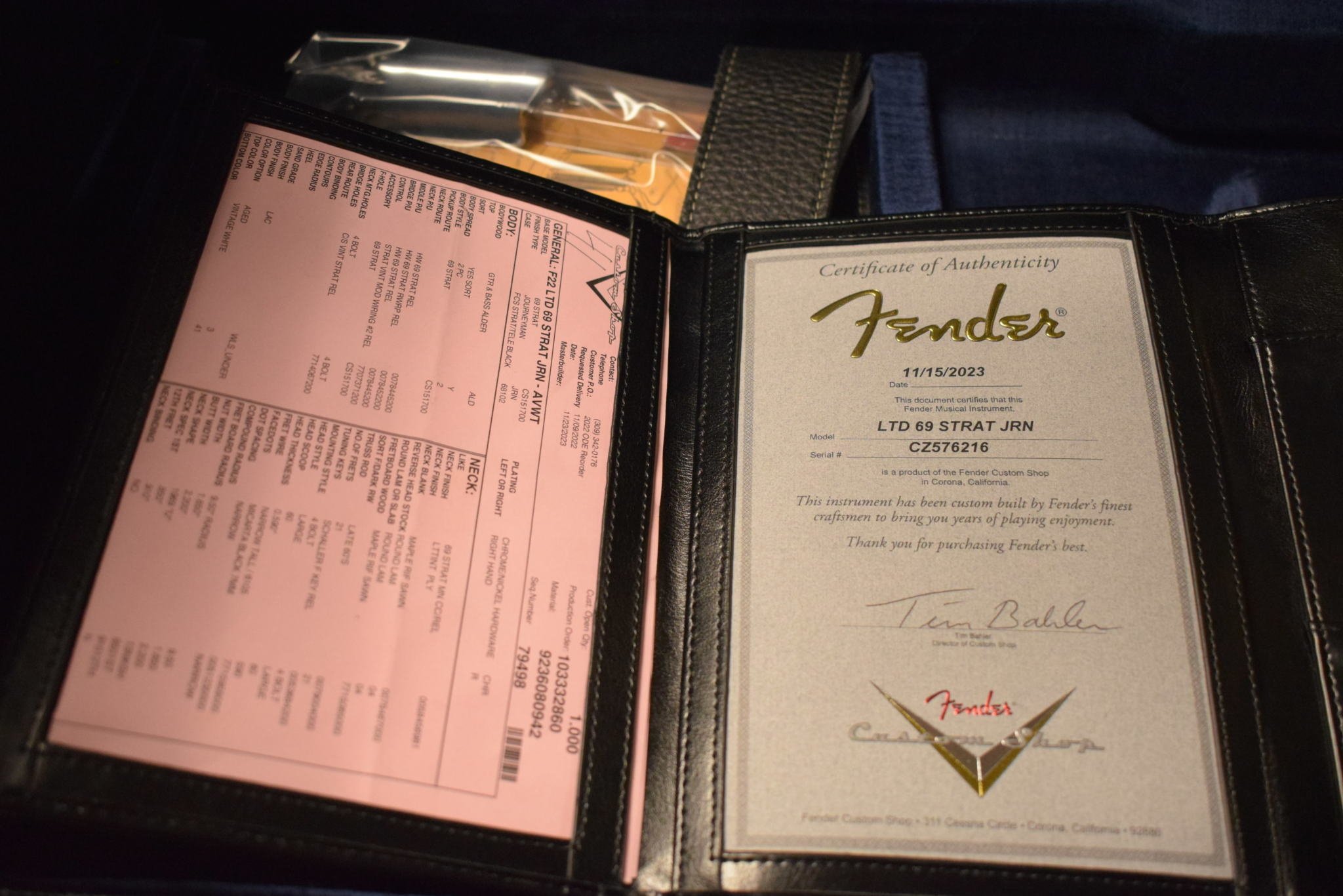 Fender Custom Shop Limited Edition '69 Stratocaster