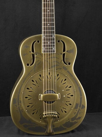 National National Style O 14-Fret Antique Brass Weathered Finish