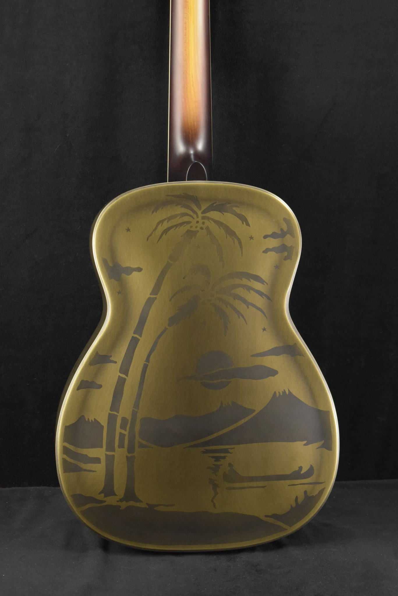 National National Style O 14-Fret Antique Brass Weathered Finish