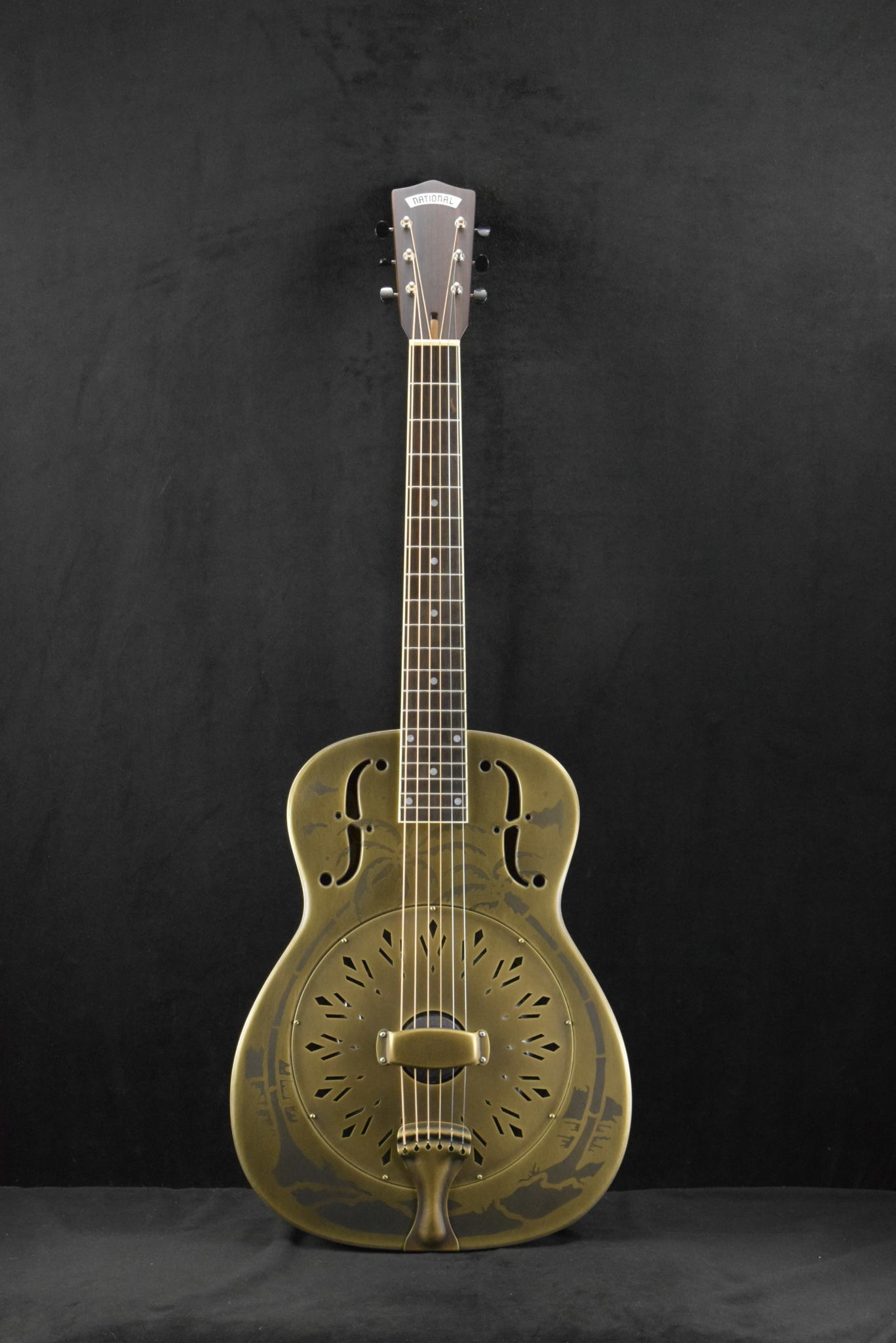 National National Style O 14-Fret Antique Brass Weathered Finish