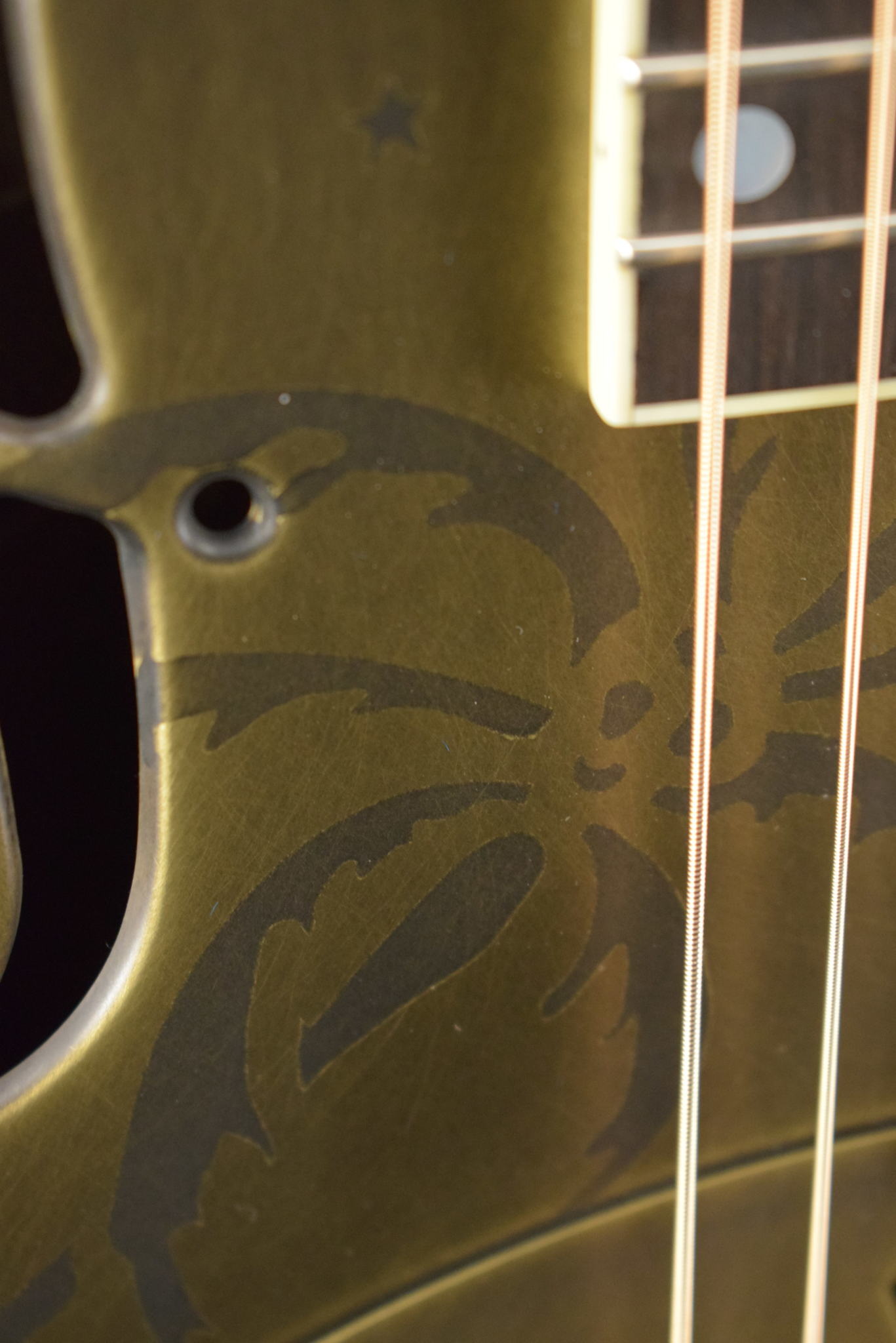 National National Style O 14-Fret Antique Brass Weathered Finish