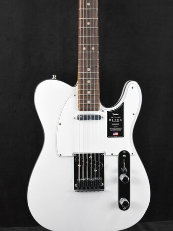 Fender Fender American Ultra Telecaster Arctic Pearl Rosewood Fingerboard