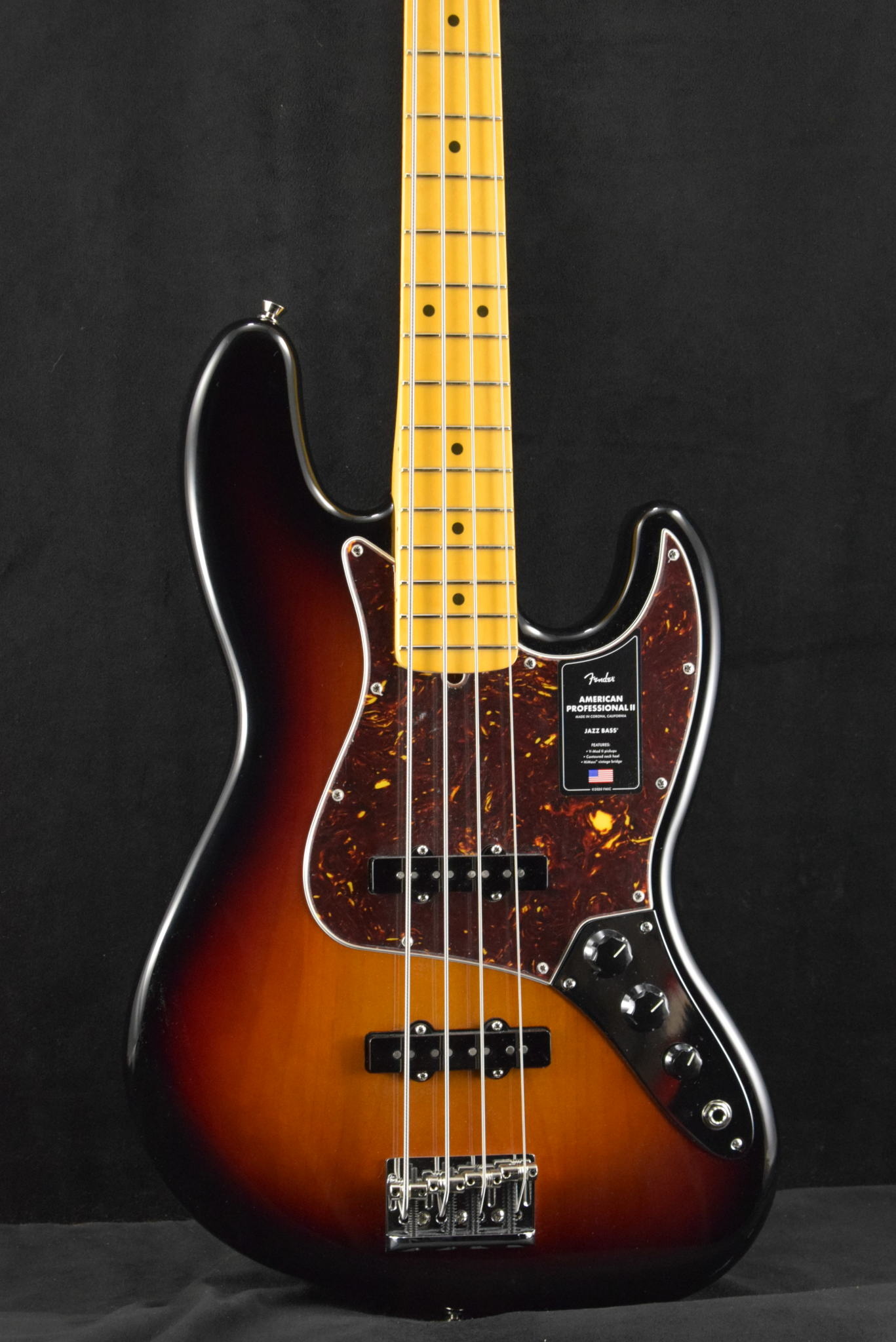 Fender American Professional II Jazz Bass 3-Color Sunburst Maple 