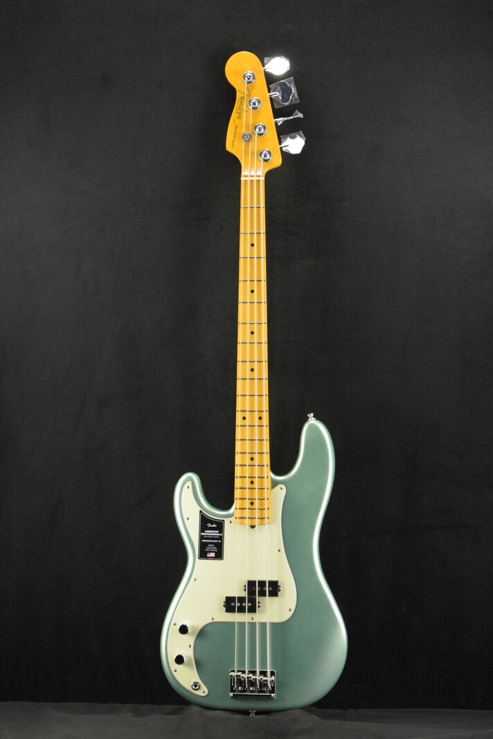 Fender Fender American Professional II Precision Bass Left-Hand Mystic Surf Green Maple Fingerboard