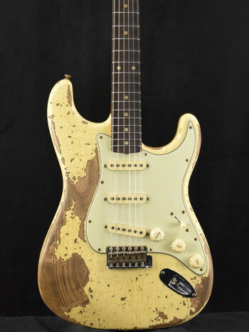 Fender Fender Limited Edition '60 Dual-Mag II Stratocaster Super Heavy Relic - Aged Vintage White