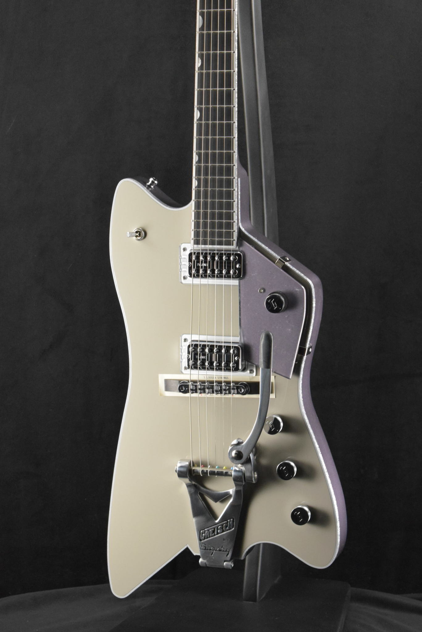 Gretsch G6199TSL-SMG Billy-Bo FSR Smoke Gray/Violet Metallic Fuller's  Exclusive Color - Fuller's Guitar
