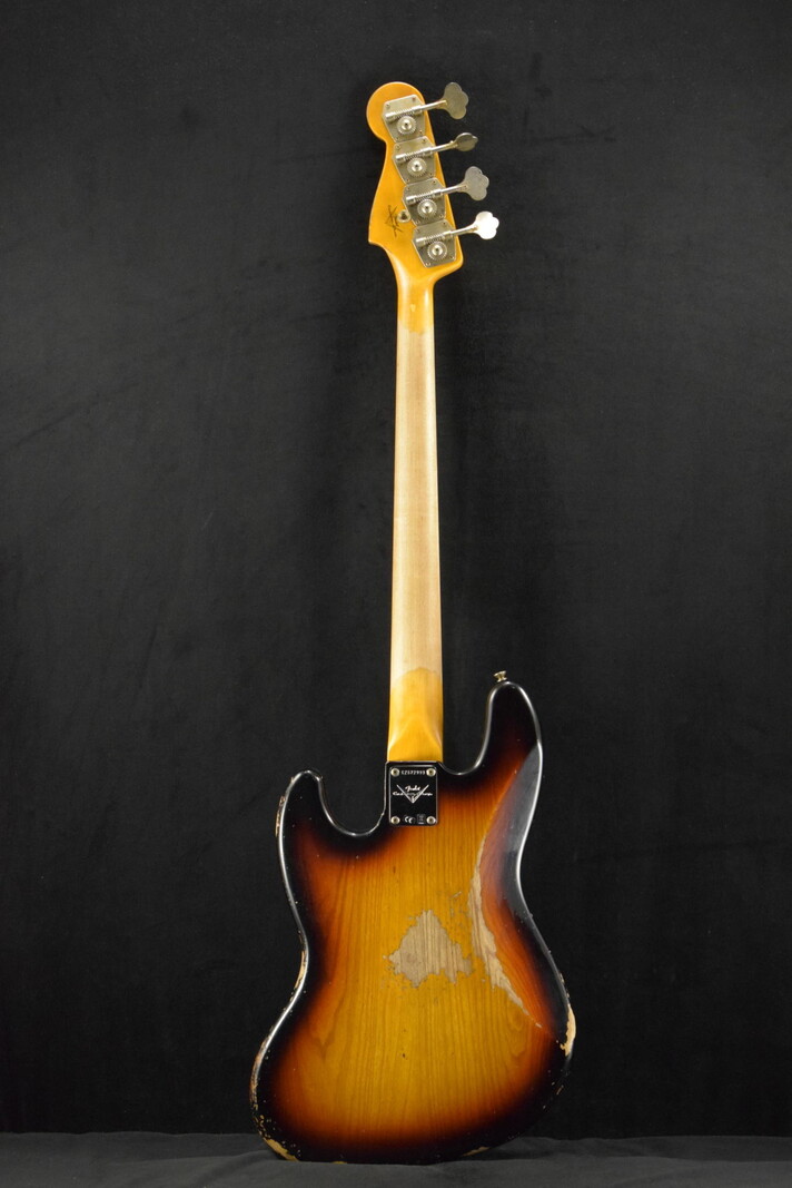 Fender Fender 1961 Jazz Bass Heavy Relic 3-Color Sunburst 3A Rosewood Fingerboard