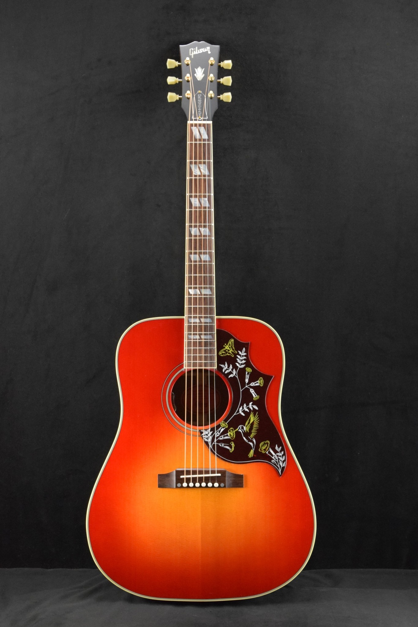 Gibson Hummingbird Faded - Vintage Sunburst Satin - Cream