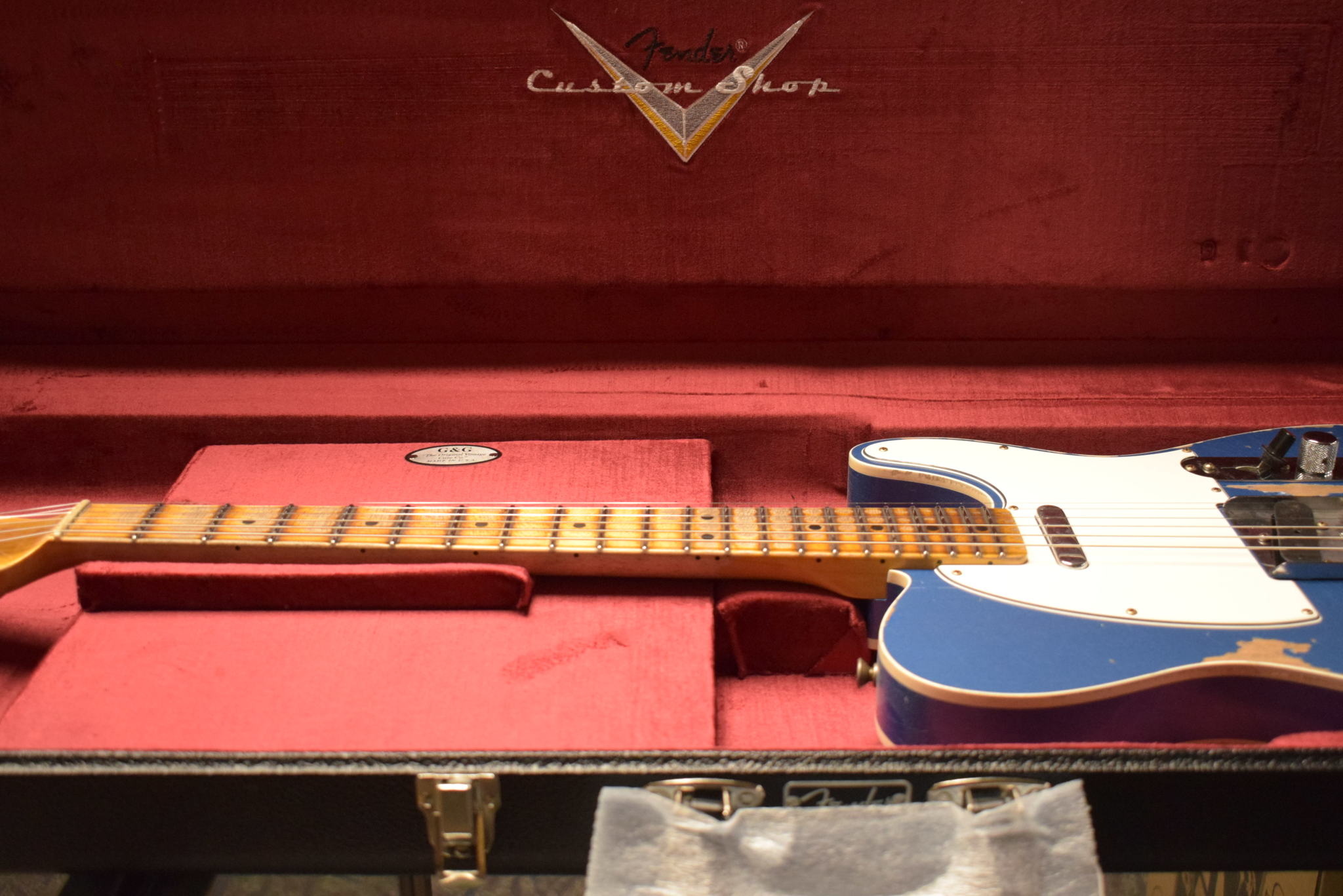 Fender Fender 2023 Collection Time Machine 1965 Telecaster Custom – Heavy Relic Aged Lake Placid Blue
