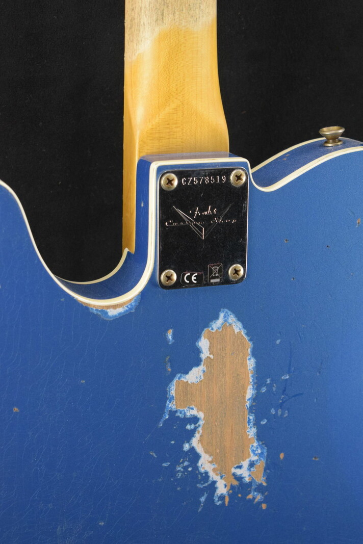 Fender Fender 2023 Collection Time Machine 1965 Telecaster Custom – Heavy Relic Aged Lake Placid Blue