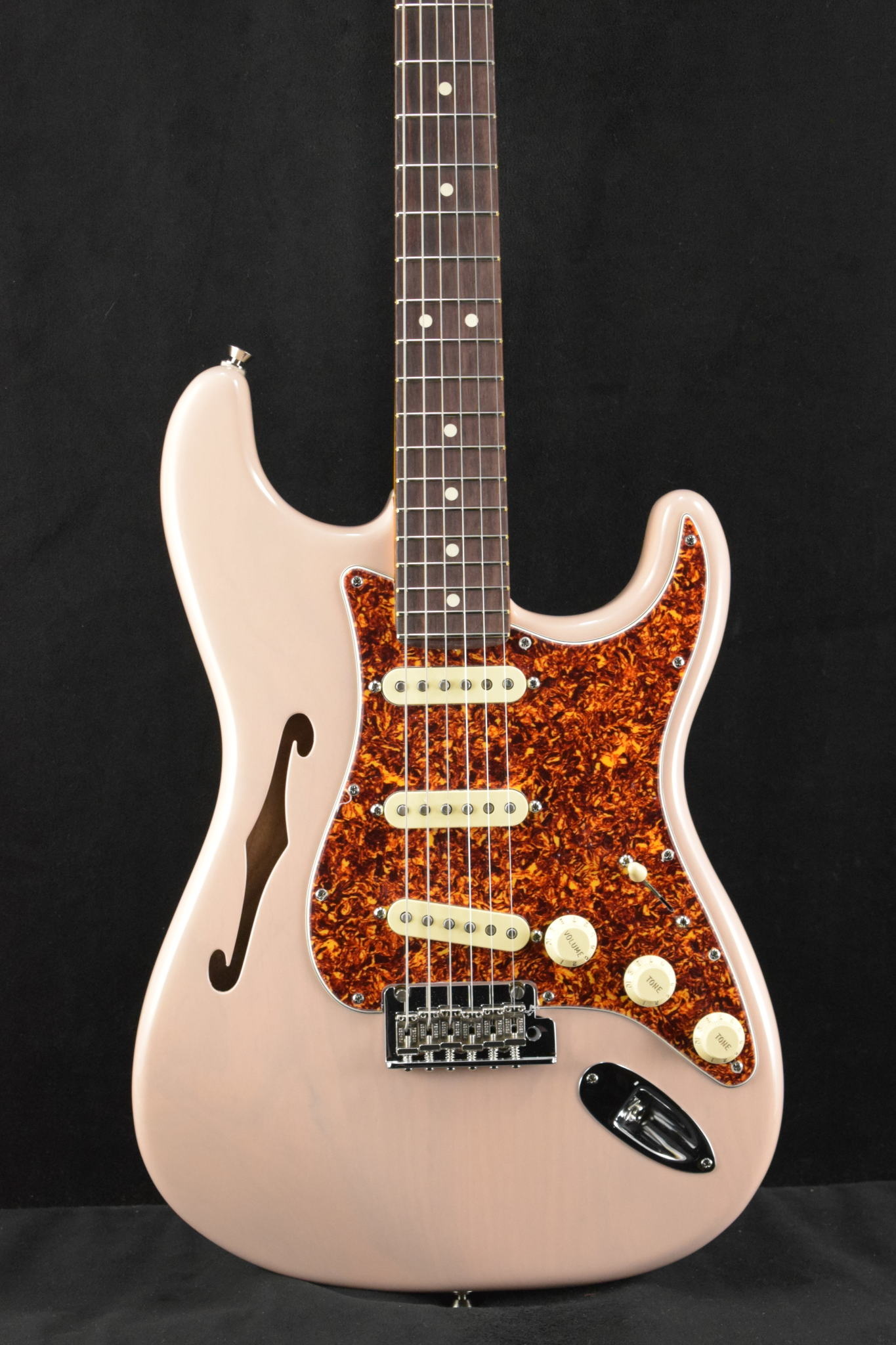 Fender Fender American Professional II Stratocaster Thinline Transparent Shell Pink Rosewood Fingerboard